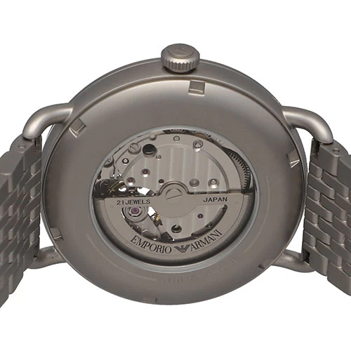 [107739] Emporio Armani Emporio Armani AR60024 Aviator Mechanico Blue Skeleton Dial SS Automatic Genuine Box Watch Male Male Gentleman [Unused Item]