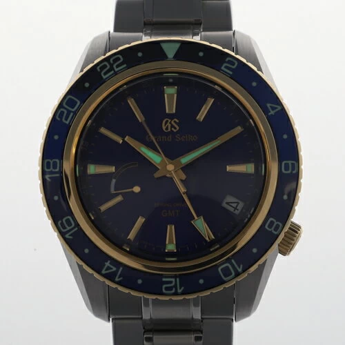 [117816] SEIKO Seiko SBGE248 9R66-0AW0 GS S Drive GMT Blue Dial YG/SS Spring Drive Guarantee Card Genuine Box WATCH Male Male Gentleman