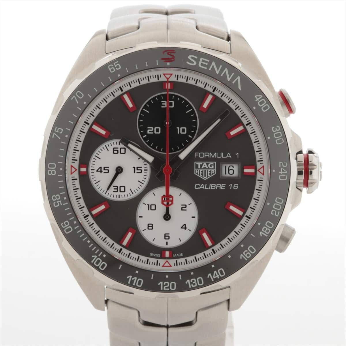TAG HEUER FORMULA 1 CALIBRE 16 AYRTON SENNA SPECIAL EDITION CAZ2017.BA0647 SS AT BLACK DIAL TOO GAME 4