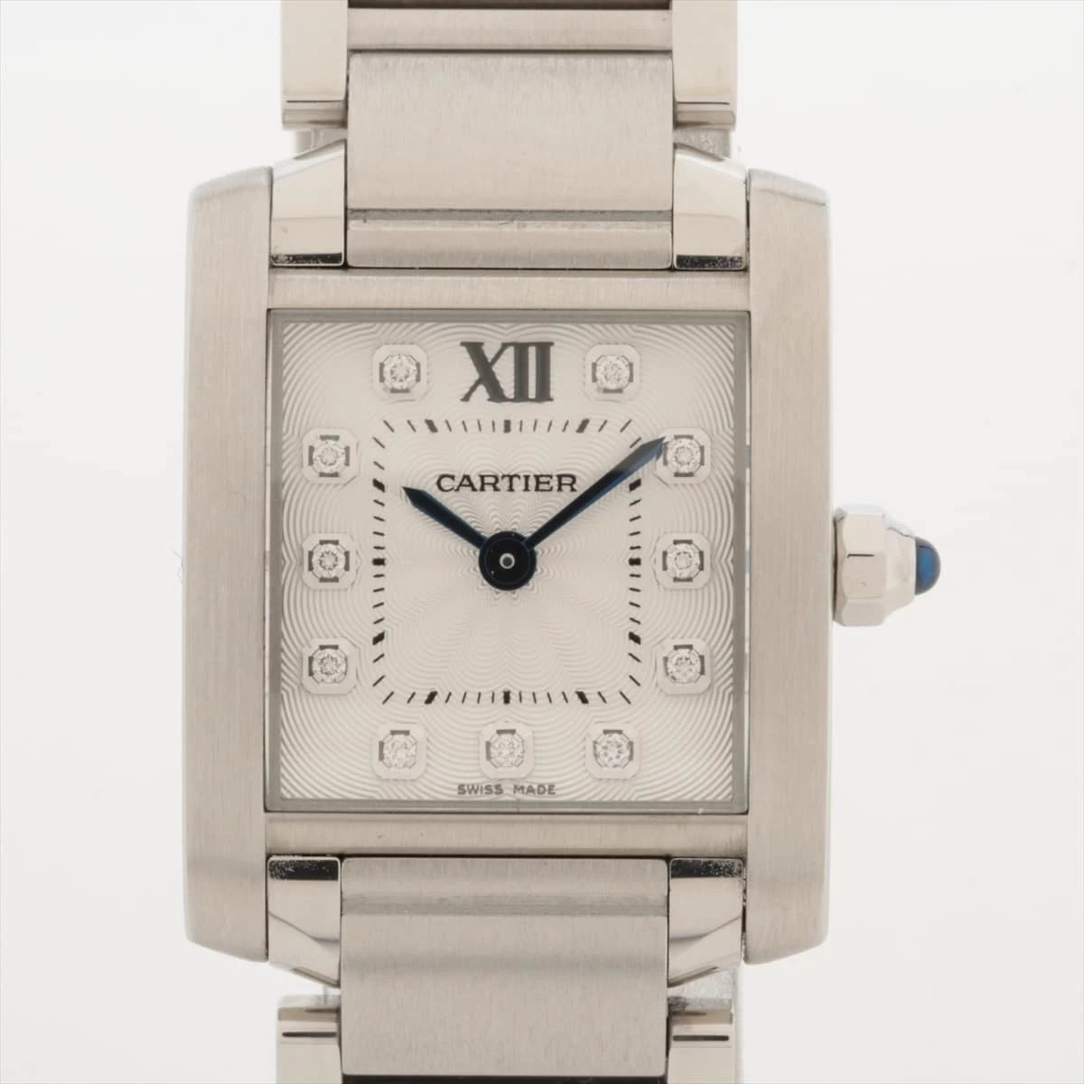 Cartier Tank Francaise SM WE110006 SS QZ Silver Dial Too Sesame 3