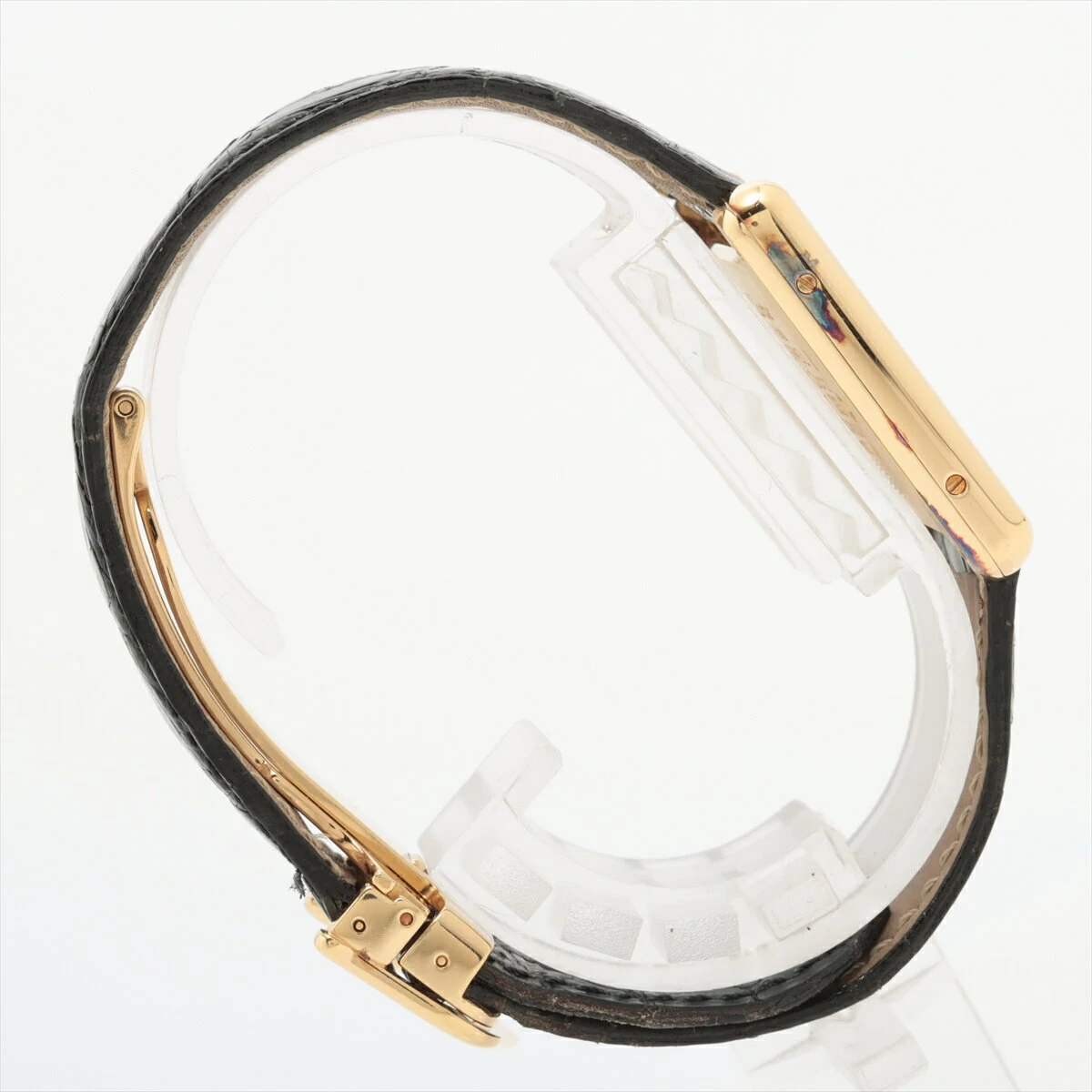 Cartier Must Tank W1006254 925 x leather QZ white dial