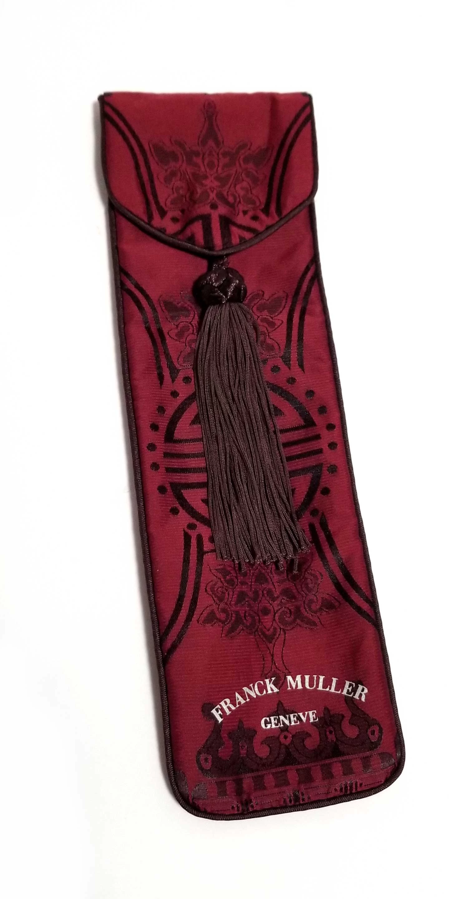 FRANCK MULLER WATCH STORAGE BAG, BORDEAUX WINE RED FRANCK MULLER　