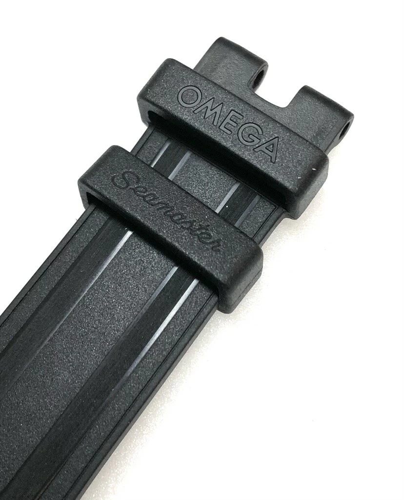 Unused Omega Belt Genuine Band Seamaster Rubber Belt Rubber Material 20mm Black CVZ010126 Black Replacement Belt OMEGA Watch Parts 