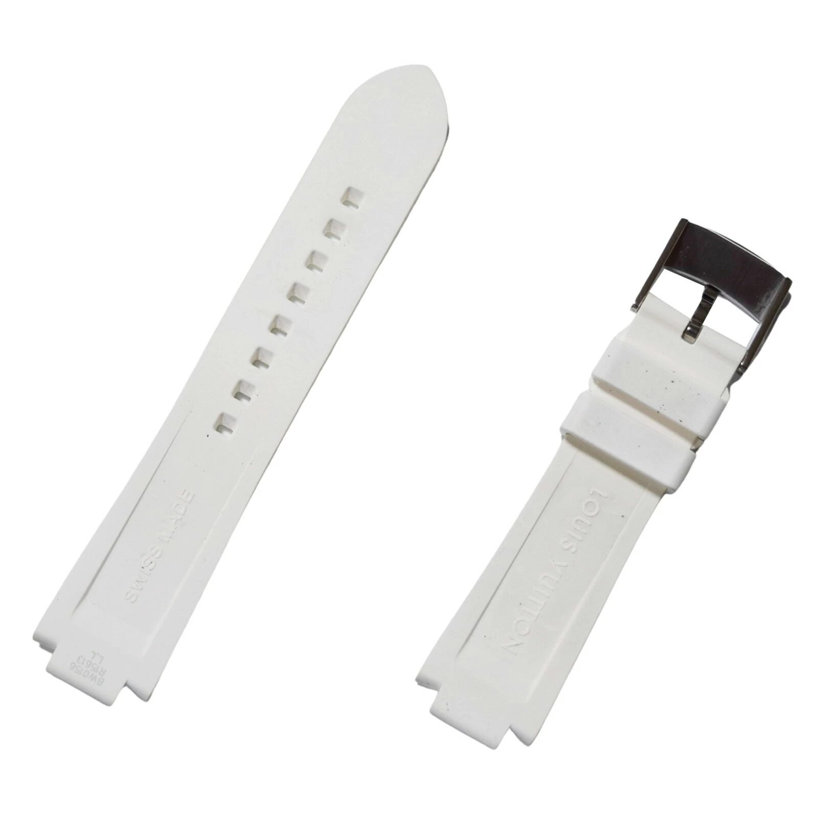 Louis Vuitton Louis Vuitton Rubber Belt with Tambour Buckle R15613 Monogram Replacement Belt LV