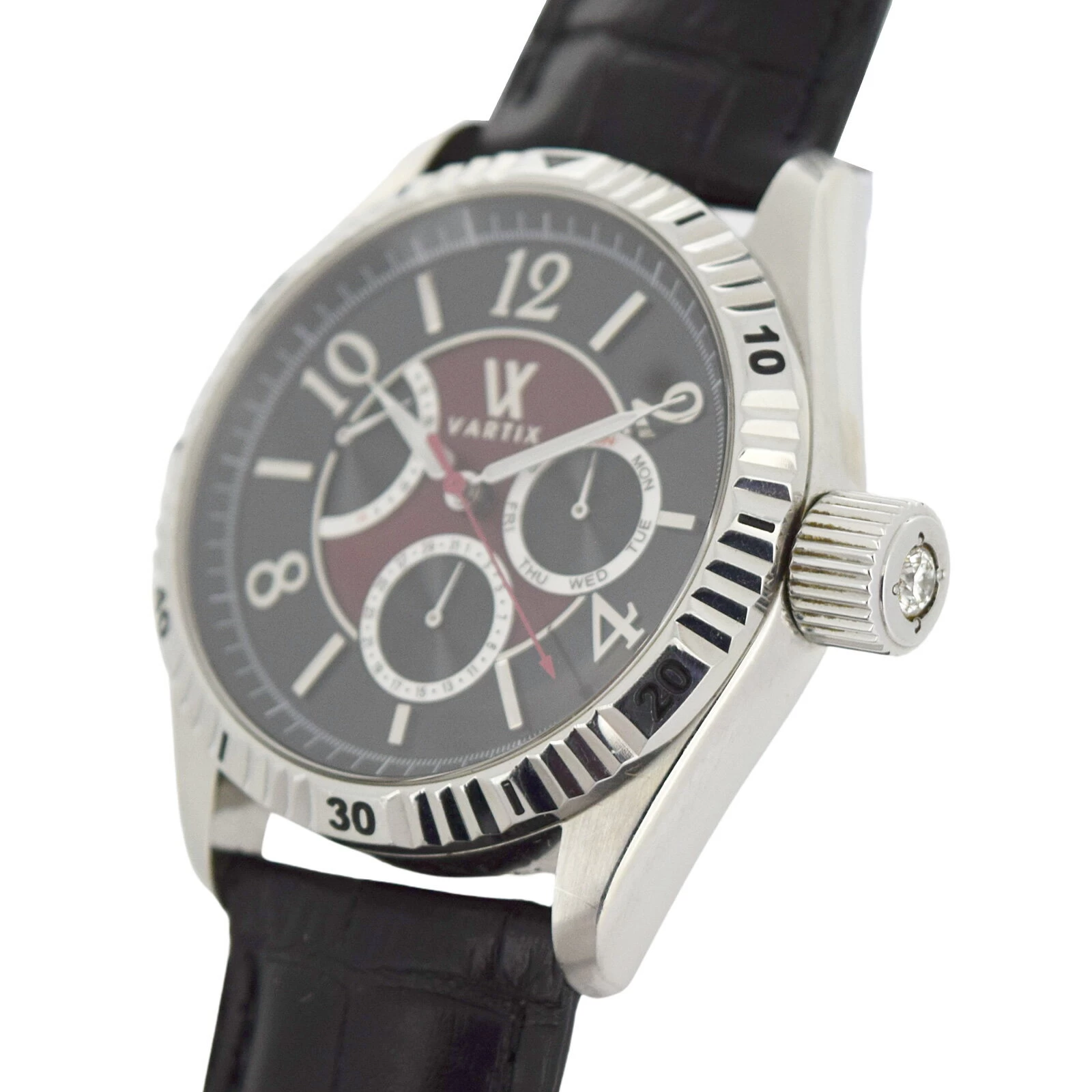 Crown Diamond VARTIX VATIX DAY DATE POWER RESERVE WA2VN 