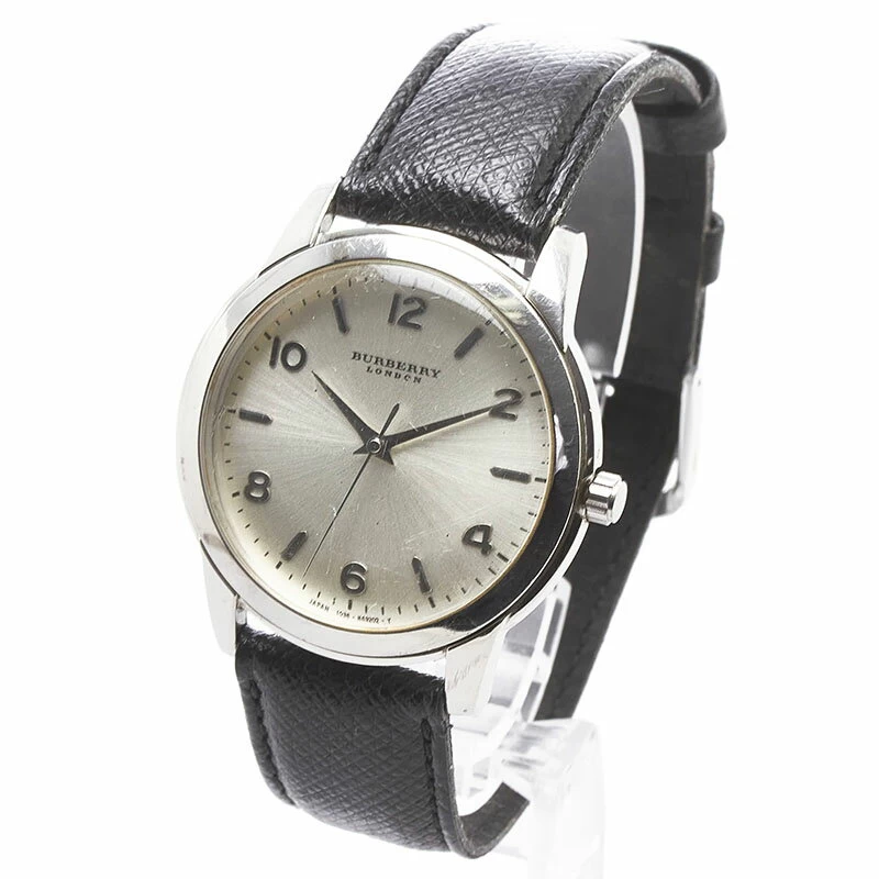 Burberry belt (external product) 1036-H27678TA quartz silver dial stainless steel leather BURBERRY 