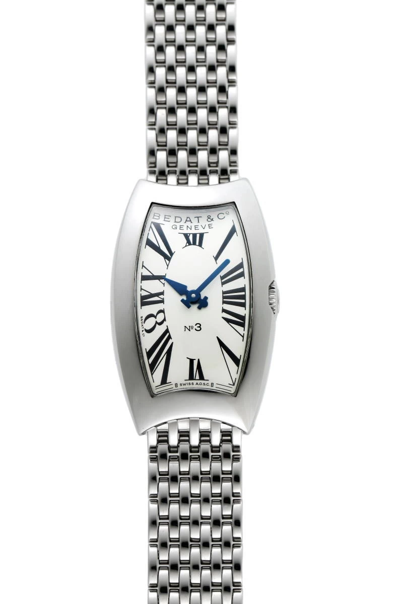 BEDAT & CO Beda & Company Number 3 No.3 Tonneau Watch Quartz 384 Silver Dial SS [Watch] 2310056
