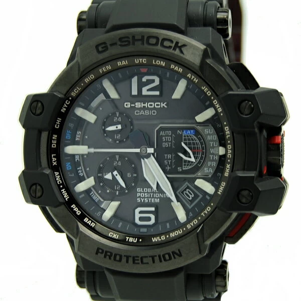 Casio CASIO ◆ [box] watch/G-shock/sky cockpit/royal air force/solar radio/SS x rubber/black/GPW-1000RAF 