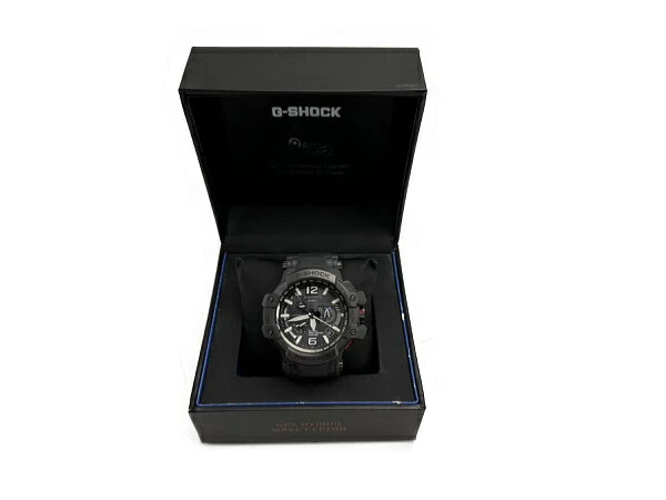 Casio CASIO ◆ [box] watch/G-shock/sky cockpit/royal air force/solar radio/SS x rubber/black/GPW-1000RAF 
