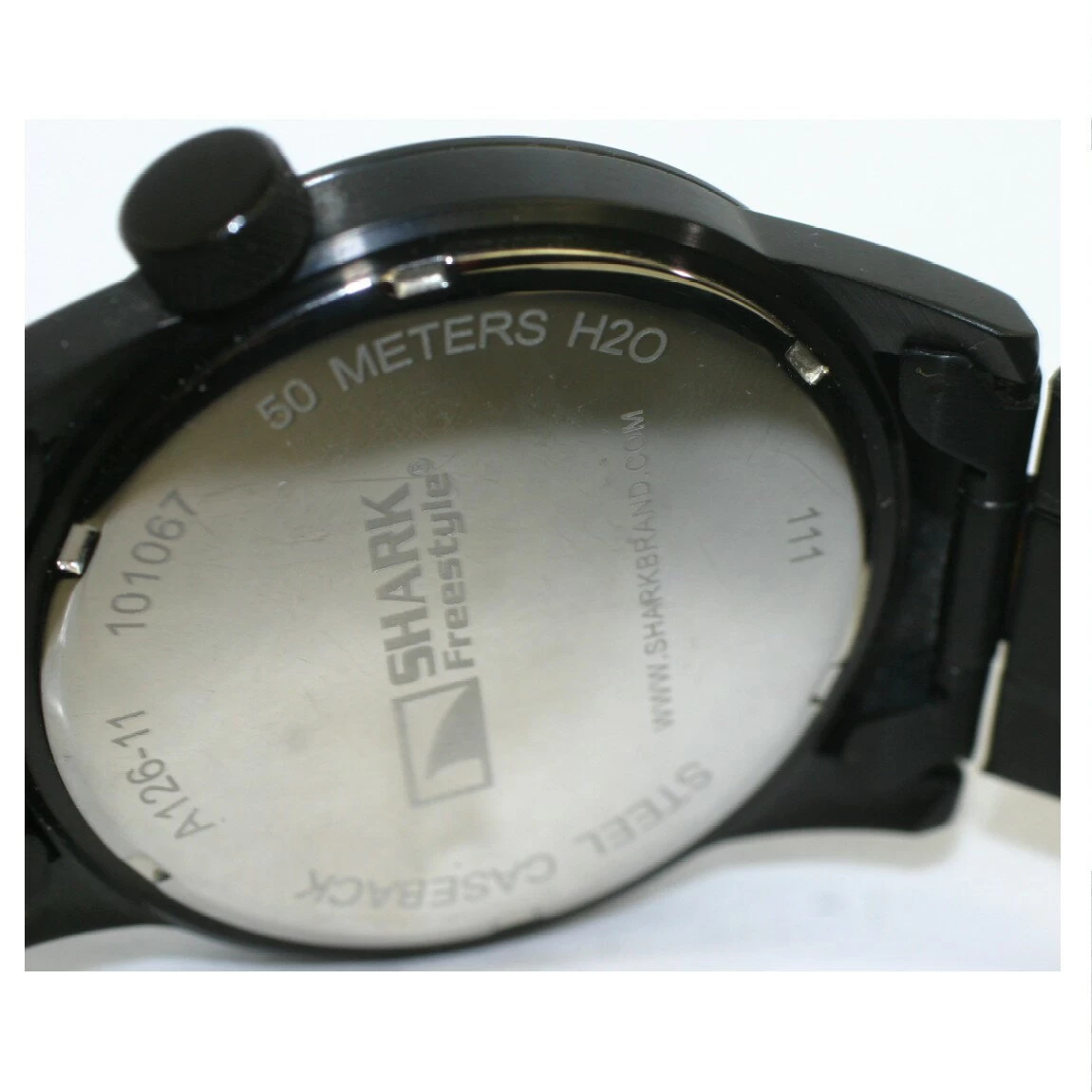 Genuine Complete Beautiful Shark Freestyle Gentleman's Black Big Watch A126-11 50m Waterproof with 1 Month Warranty ○A14-77
