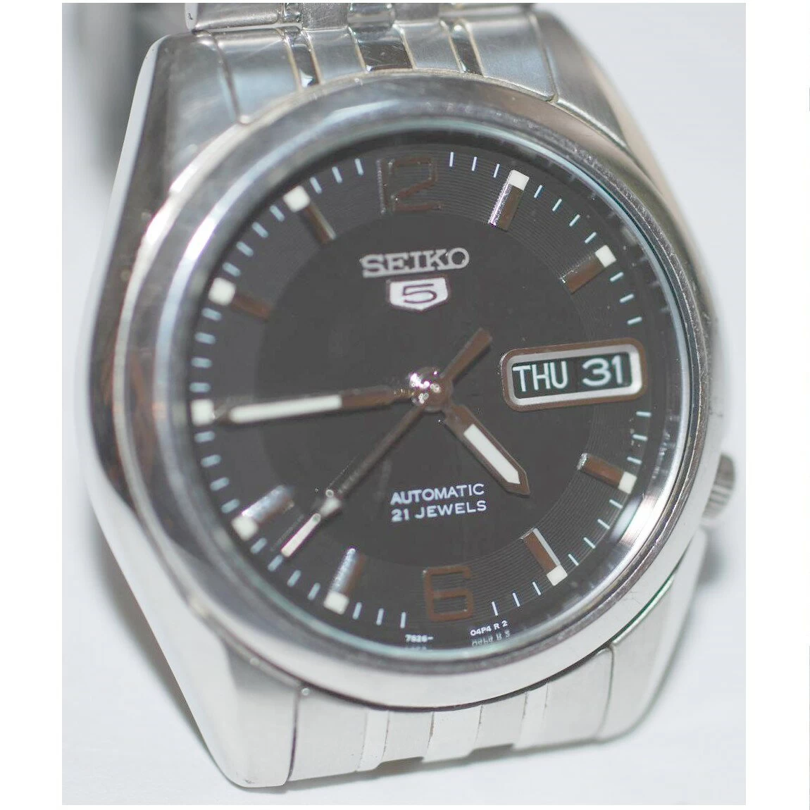 Genuine Complete Seiko 5 Men's Self-Winding Skeleton Watch ○A16-80-1 T-1