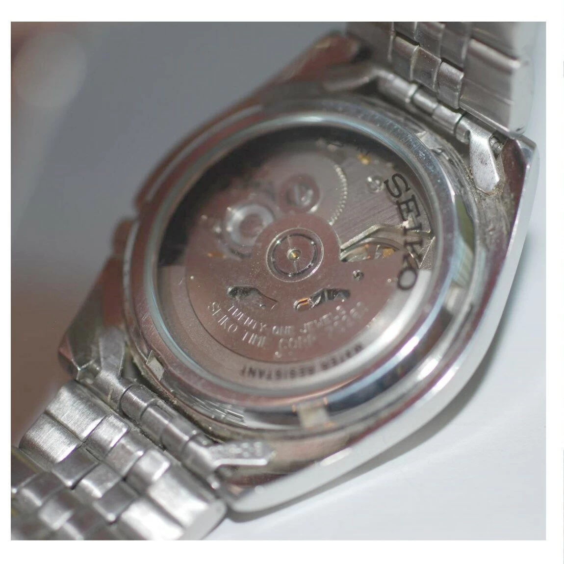 Genuine Complete Seiko 5 Men's Self-Winding Skeleton Watch ○A16-80-1 T-1