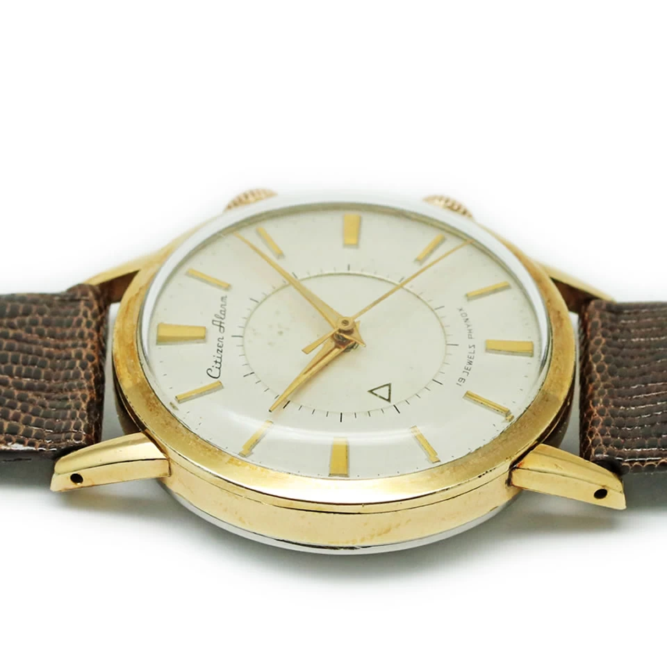 Citizen Alarm 1st Model VINTAGE ANTIQUE 35mm Citizen Alarm Reference Plate Type Initial Type Overhauled 1961 Antique Vintage [PAWN SHOP]