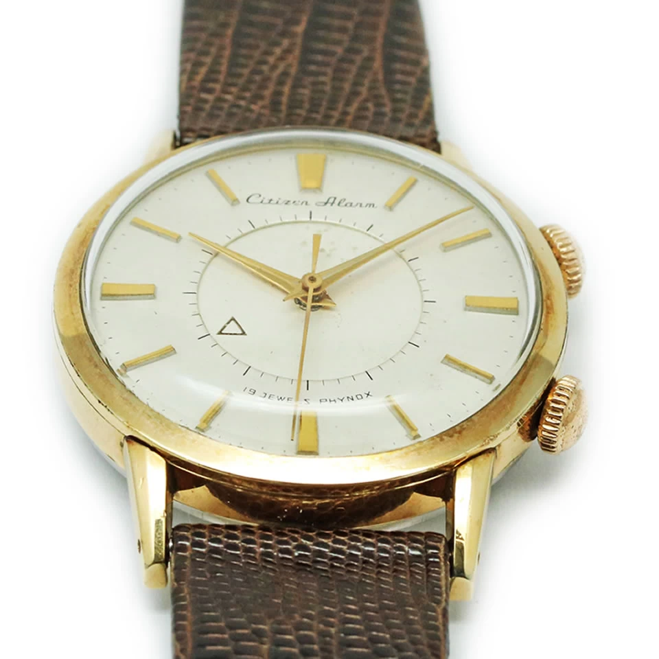 Citizen Alarm 1st Model VINTAGE ANTIQUE 35mm Citizen Alarm Reference Plate Type Initial Type Overhauled 1961 Antique Vintage [PAWN SHOP]