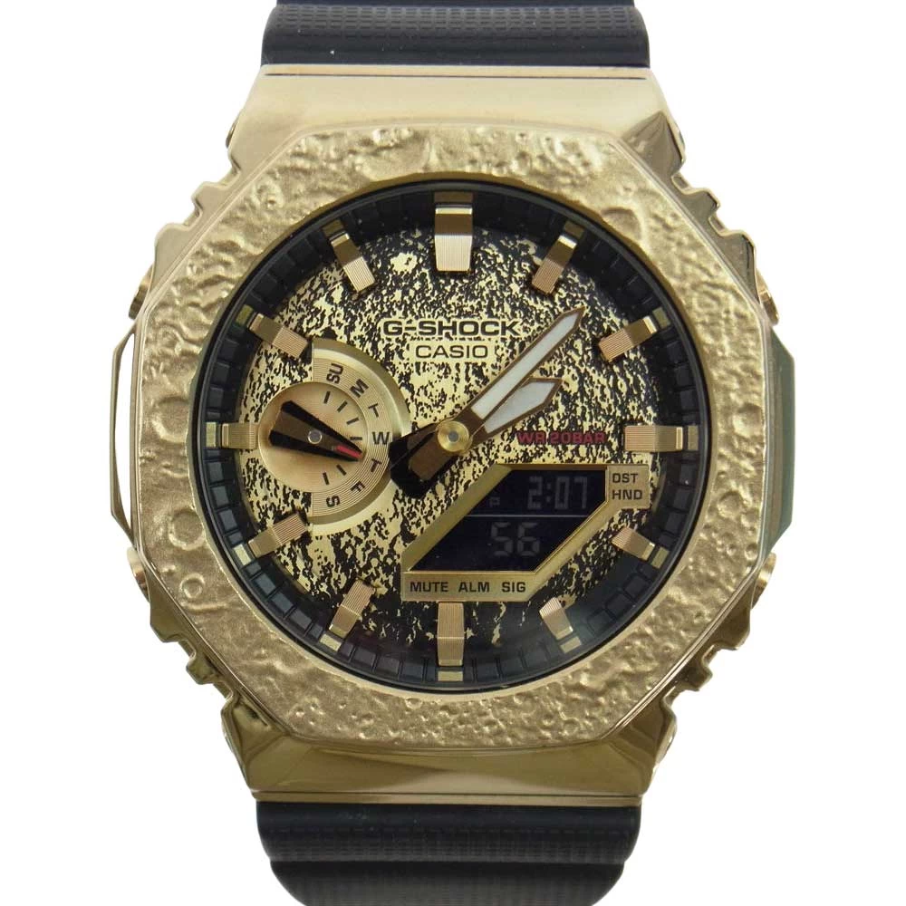 CASIO G-SHOCK Casio G-Shock GM-2100MG-1 AJR ANALOG-DIGITAL Analog Digital Analog Digital Analog Digital Moon Watch Gold Series Black 