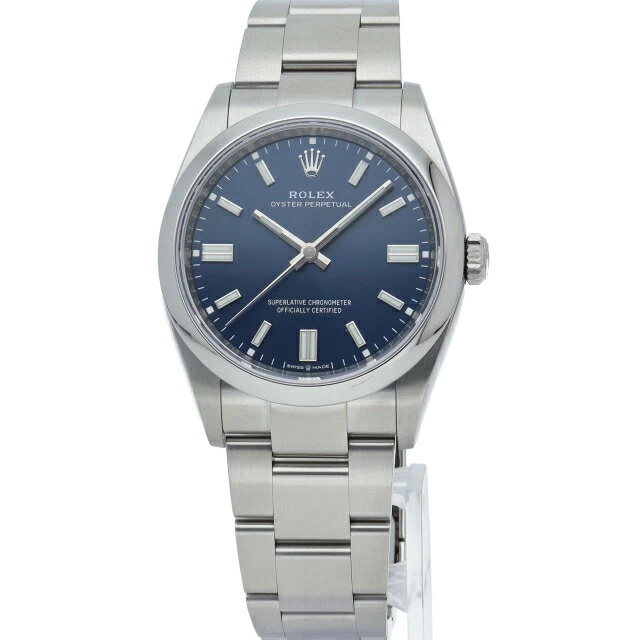 Rolex Oyster Perpetual 36 Blue Warranty Period (2022.11) 126000 (random) Box Warranty SS Watch Blue Good Condition