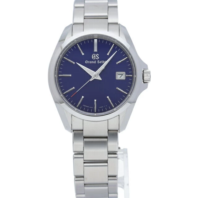 Seiko Grand Seiko Quartz 38mm Sport Collection Blue SBGX287 (9F62-0AG0) Box Warranty SS Watch Blue Finish Beautiful Item