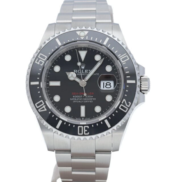 Rolex Sea-Dweller Red Seed Sea-Dweller 126600 (random) Box Warranty SS Watch Black Good Condition