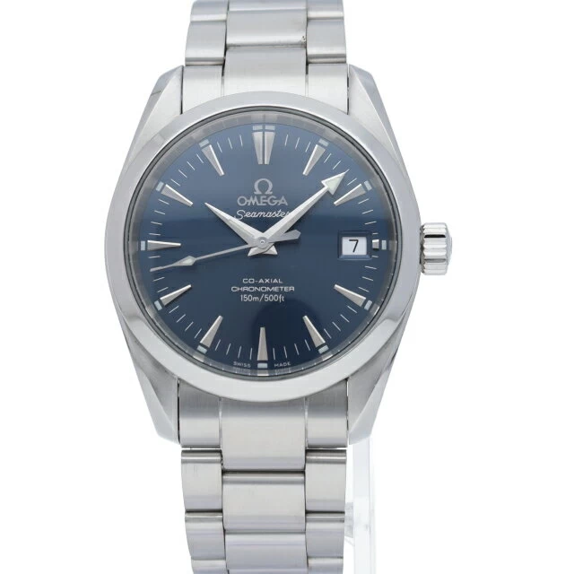 Omega Seamaster Aqua Terra Co-Axial 36mm Blue OH Seamaster Aqua Terra Co-Axial 36mm 2504.80 SS Watch Blue OH Finished Beautiful