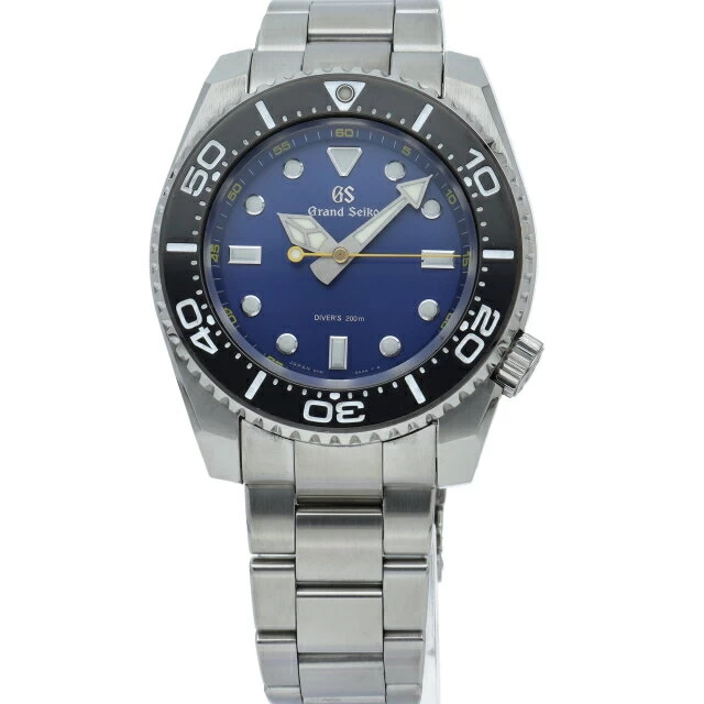 Seiko Grand Seiko Quartz Divers 43.6mm Sports Collection Grand Seiko Quartz Divers Sport Collection SBGX337 (9F61-0AL0) Box Warranty SS Watch Blue Finish Beautiful