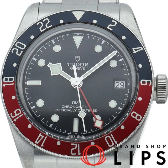 Tudor Black Bay GMT Black Bay GMT M79830RB-0001 Box Warranty SS Watch Black Finished Beautiful