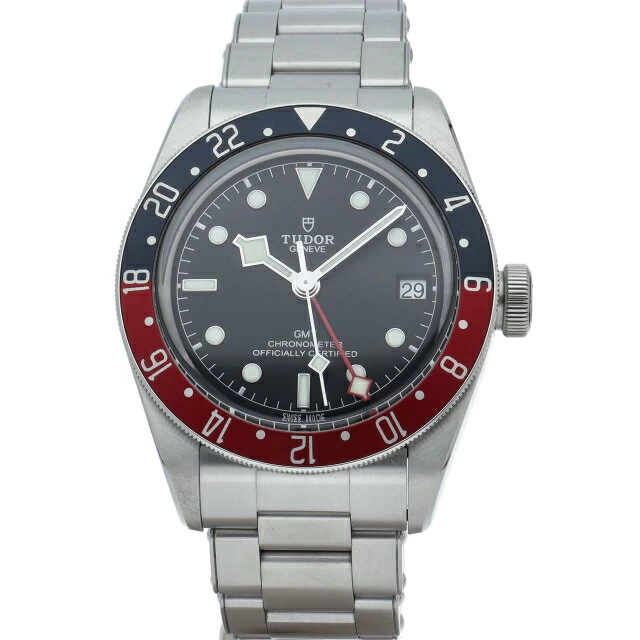 Tudor Black Bay GMT Black Bay GMT M79830RB-0001 Box Warranty SS Watch Black Finished Beautiful