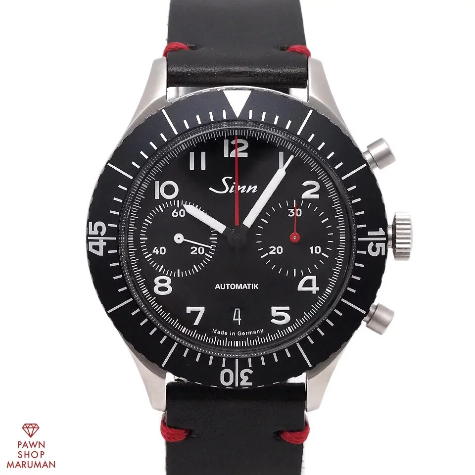 Sinn Jin Chronograph Limited to 500 pieces 158 Automatic SS x Leather Black 