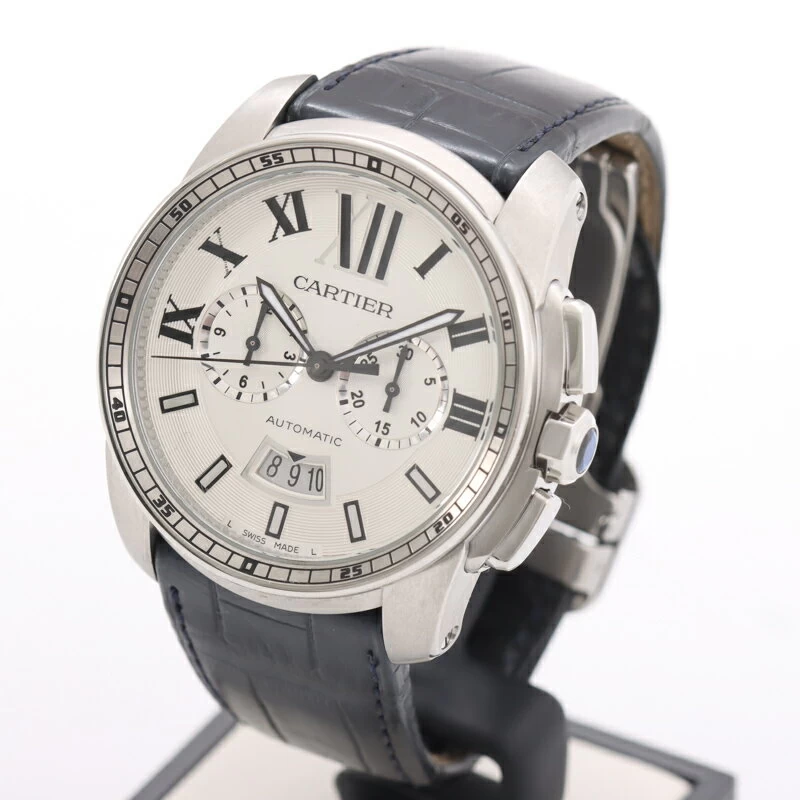 Cartier Cartier Calibre de Cartier Chronograph Automatic White Dial W7100046 