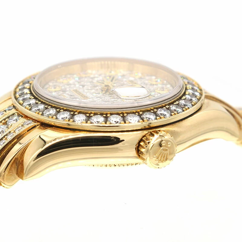 ROLEX ROLEX DATEJUST PEARLMASTER Z NO. 80298 SILVER AUTOMATIC WOMEN 