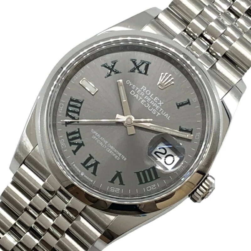 ROLEX ROLEX DATEJUST 36 GREEN ROMA SLATE 126200 SLATE 