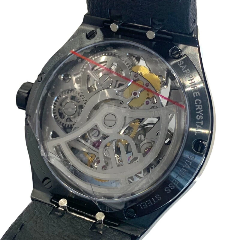 Maurice Lacroix MAURICE LACROIX Icon Automatic Skeleton Black Calypso Reprint Model AI6028-PVB01-030 Black 