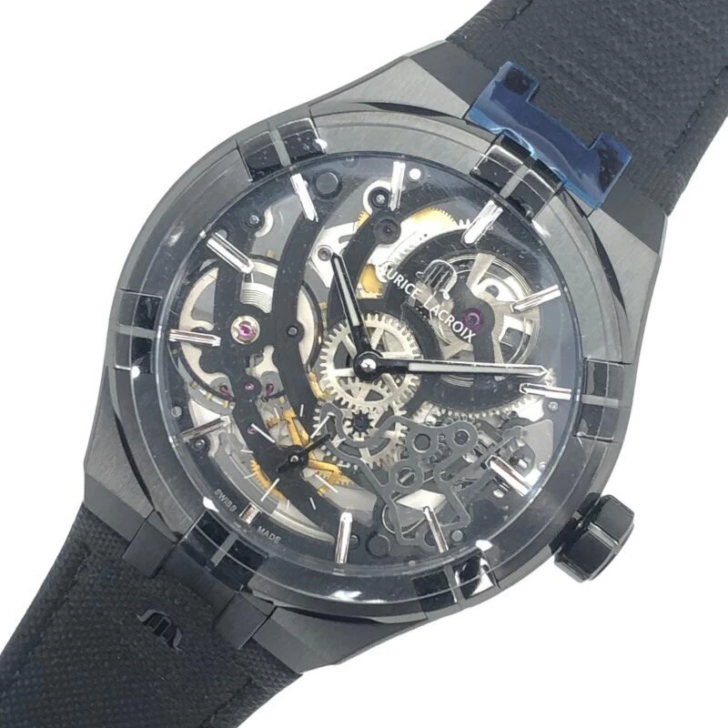 Maurice Lacroix MAURICE LACROIX Icon Automatic Skeleton Black Calypso Reprint Model AI6028-PVB01-030-1 
