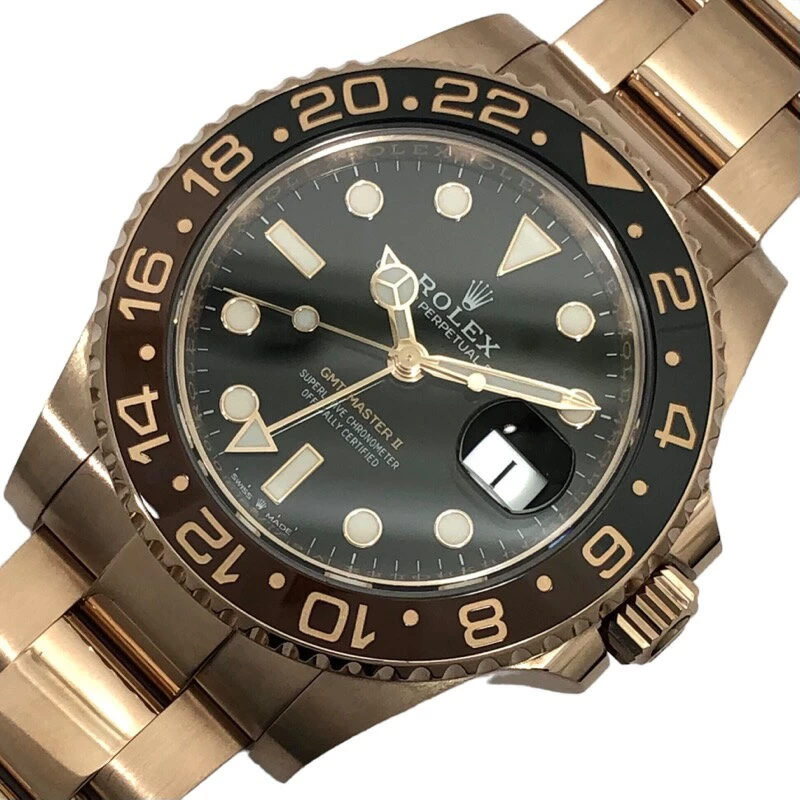 ROLEX ROLEX GMT MASTER 2 RANDOM SERIAL 126715CHNR BLACK DIAL 