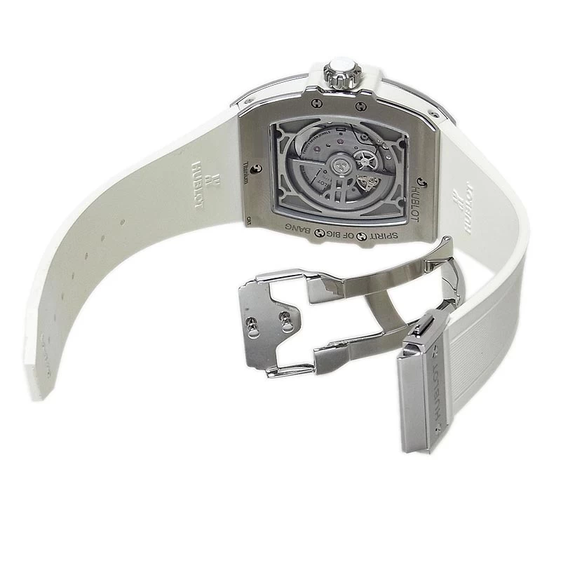 HUBLOT HUBLOT SPIRIT OF BIG BANG 647.NE.2070.RW.1204 WHITE TITANIUM/GENUINE BUCKLE RUBBER STRAP SELF-WINDING 