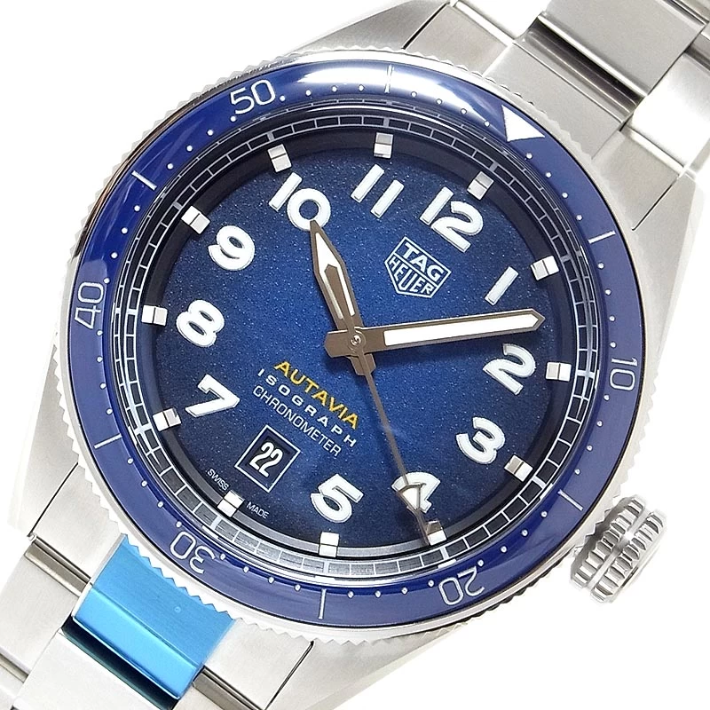 TAG HEUER TAG HEUER AUTAVIA WATCH ISOGRAPH WBE5112.EB0173 SILVER SS SELF-WINDING 