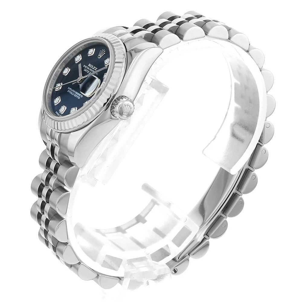 Rolex Datejust 10P Diamond 179174G Blue Random Number Ladies [36 Loans, No Interest Rate]