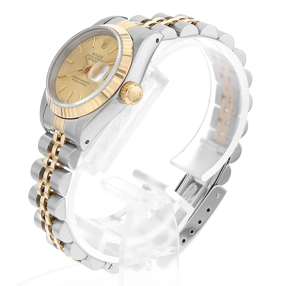 Rolex Datejust 69173 Champagne Bar C Number Ladies [36 Loans Payment No Interest]