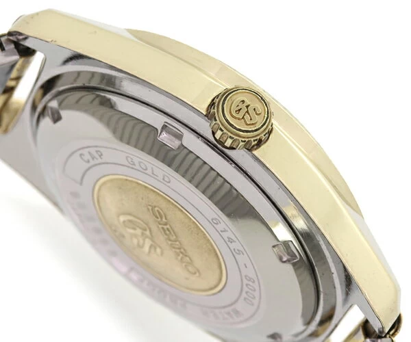 Seiko Grand Seiko 61GS Hi-Beat 36000 GS Medallion 6145-8000 (Self-winding GP/SS) [Digged-Out Item] [Fashion] [Brand] Y3T1R123030710