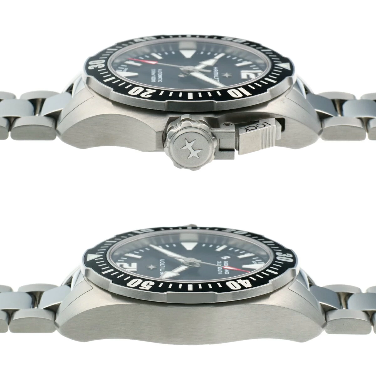 Almost Beautiful Item ★ Hamilton Khaki Navy Open Water Watch H77605135 Black Dial Automatic A [Tsujiya Pawn Shop W0903]