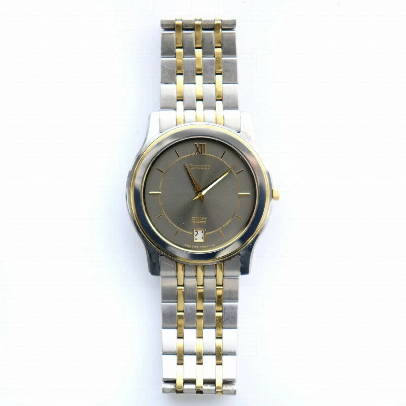 Citizen CITIZEN Exceed Watch Quartz Metal Super Hard Case Silver Color Gold Color 5777-F70175 /IR ■GY05 Ladies 230306
