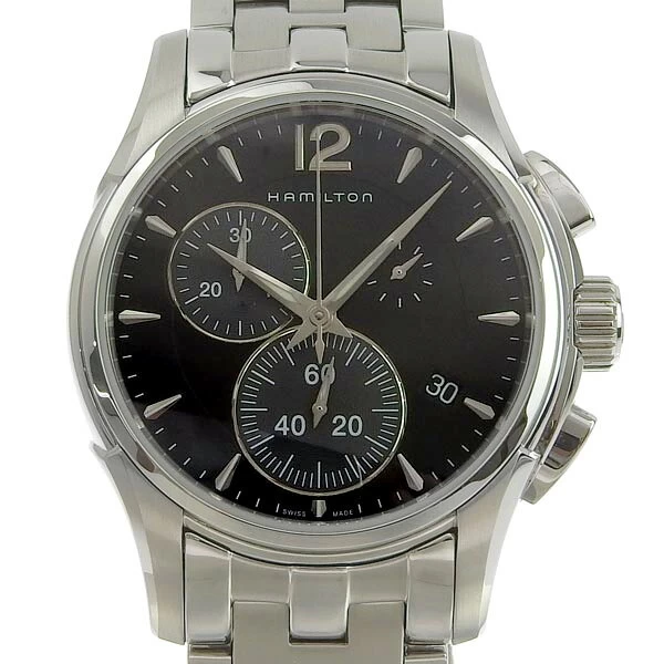 ☆ Hamilton Jazzmaster Chrono Quartz Black Dial H326121 [Watch]