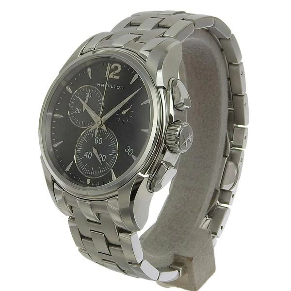 ☆ Hamilton Jazzmaster Chrono Quartz Black Dial H326121 [Watch]