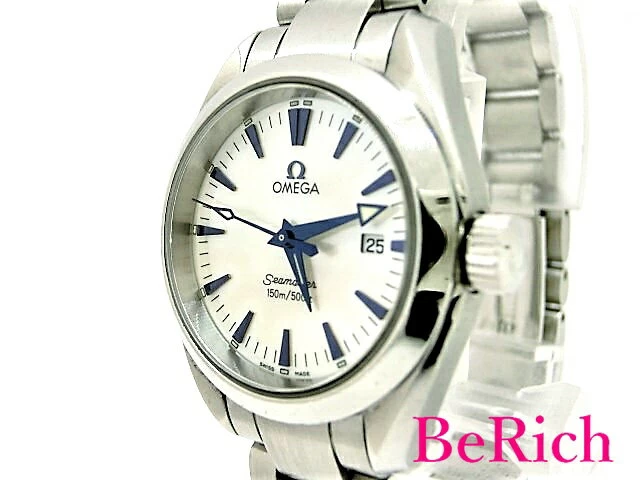 Omega 2577.70 Seamaster Aqua Terra 150m Waterproof Date Quartz QZ SS Womens Shell Dial OMEGA MK2497