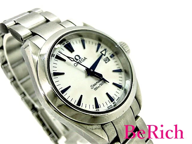 Omega 2577.70 Seamaster Aqua Terra 150m Waterproof Date Quartz QZ SS Womens Shell Dial OMEGA MK2497