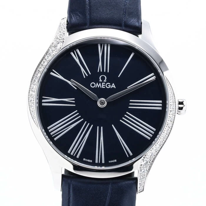 from 20:00 on the 4th! Coupons are being distributed ★ Omega [OMEGA] Devil Tresor 428.18.36.60.03.001 Ladies Blue Stainless Steel DEVILLE TRESOR Blue SS Devil Diamond Bezel 42818366003001