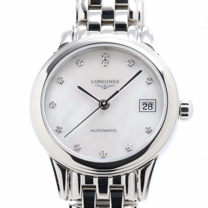 Longines [LONGINES] Flagship L4.274.4.87.6 Womens White Shell Stainless Steel Relaxed WHITE SHELL SS D12P DIAMOND MOP