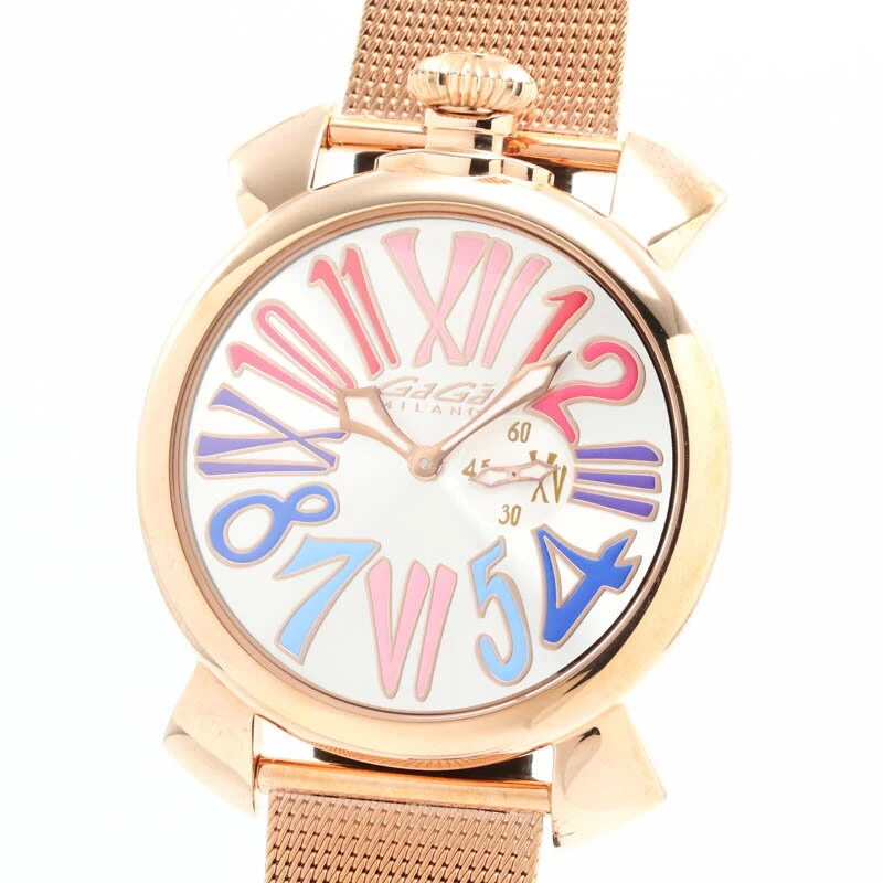 [Limited quantity gift available] Gaga Milano [GAGA MILANO] slim 46mm5081.1 silver stainless steel slim 46mm SILVER SS 