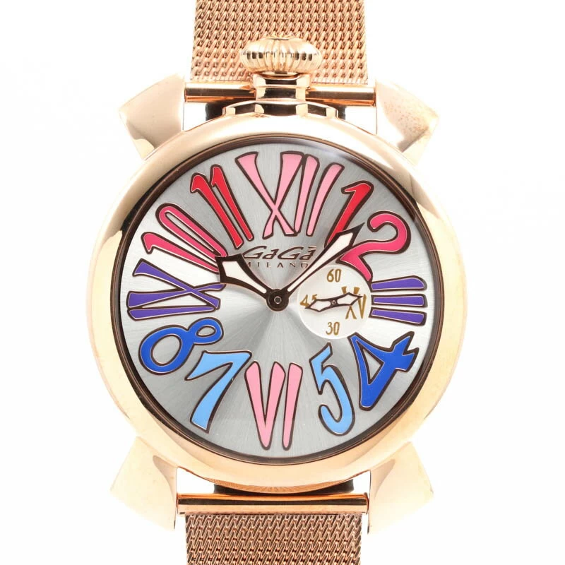 [Limited quantity gift available] Gaga Milano [GAGA MILANO] slim 46mm5081.1 silver stainless steel slim 46mm SILVER SS 