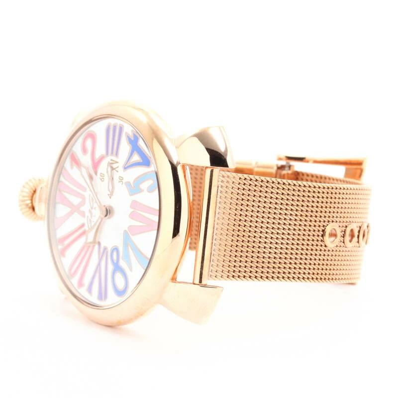 [Limited quantity gift available] Gaga Milano [GAGA MILANO] slim 46mm5081.1 silver stainless steel slim 46mm SILVER SS 