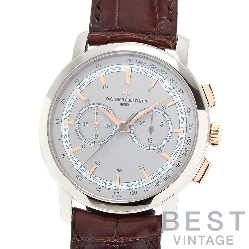 Vacheron Constantin [VACHERON CONSTANTIN] Patrimony Traditional Chronograph 47192/000B-9828 Gray 18K White Gold/18K Pink Gold PAT